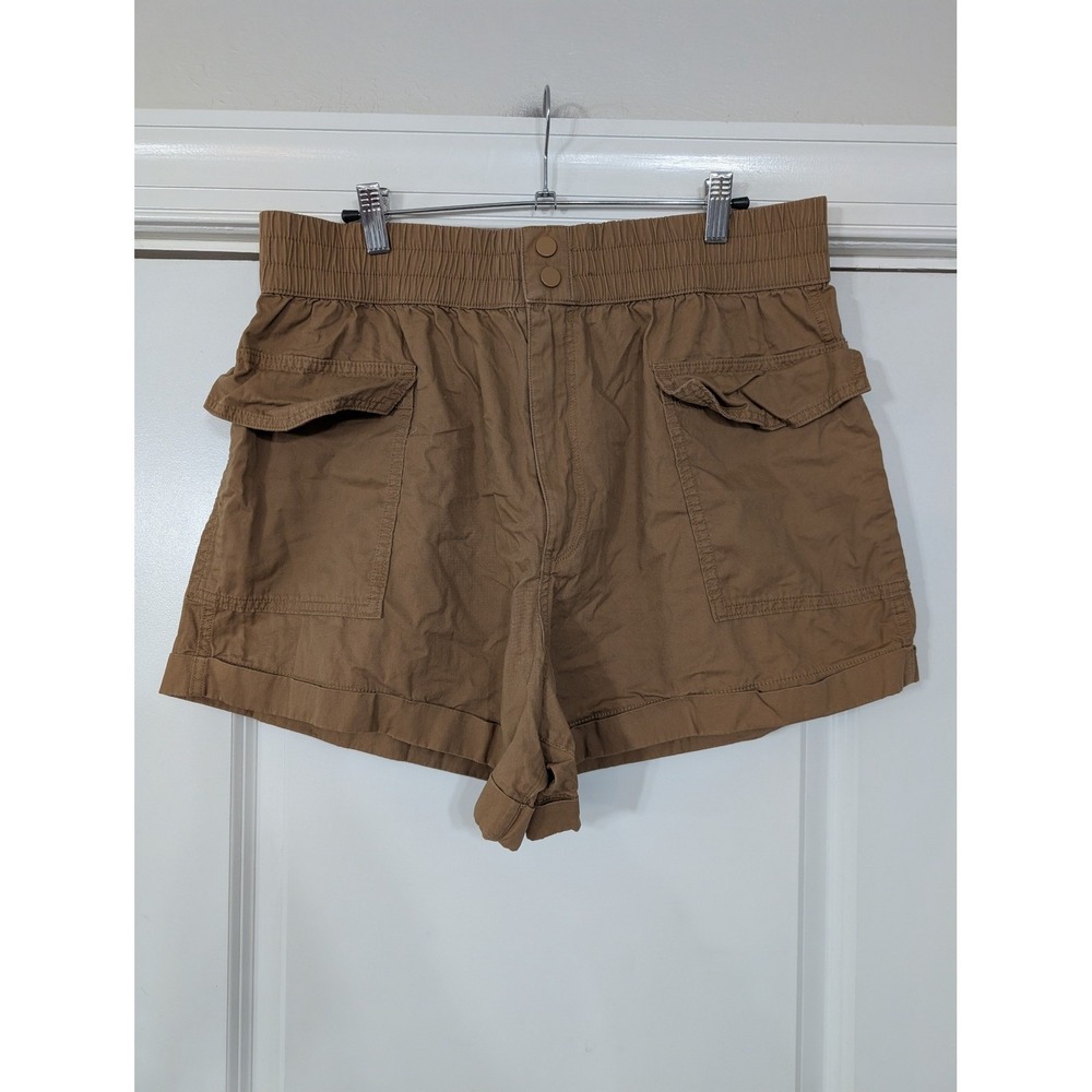 Abercrombie & Fitch Brown Cargo Shorts Womens large‎ chino preppy coastal